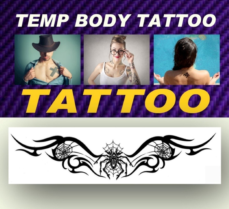 smilendeal Smilendeal_TB0053 Spider Temp Body Big Size Tattoo(Spider)