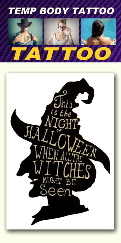 smilendeal Smilendeal_T2501 Halloween Temp Body Tattoo(Halloween)