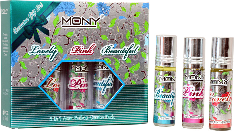 Mony lovely 3 In 1 Attar combo (3Pcs of 6ml) Floral Attar(Floral) Mony lovely 3 In 1 Attar combo (3Pcs of 6ml) Floral Attar(Floral)