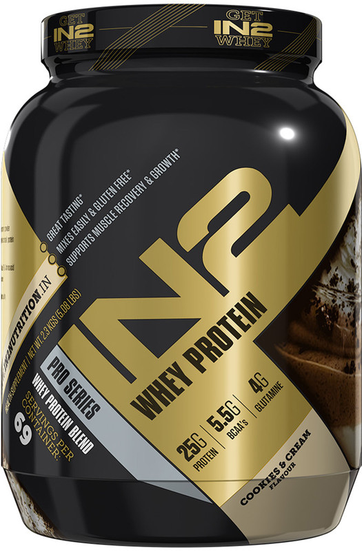in2 IN2 Whey 2.3kg Cookies and Cream Whey Protein(2.3 kg, Cookies and Cream)