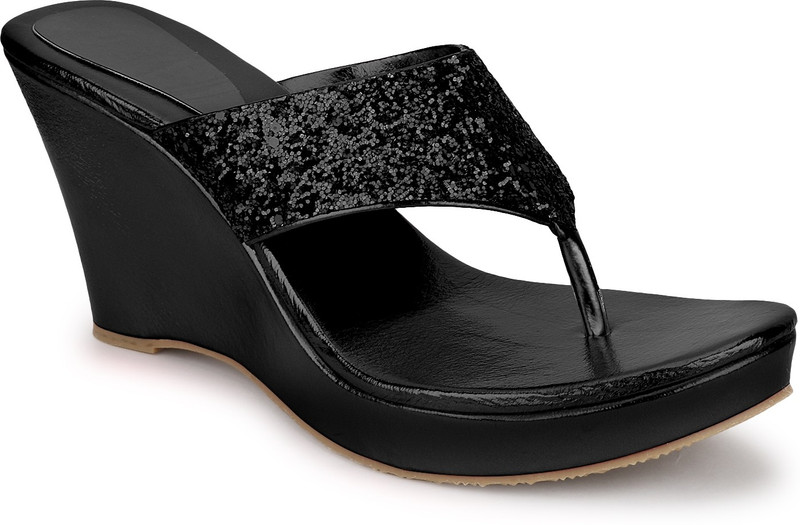 SHOFIEE Women Black Wedges SHOFIEE Women Black Wedges