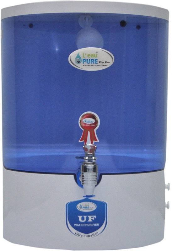 L'eaupure NonElectical UF water purifier 6 L Gravity Based Water Purifier(White)