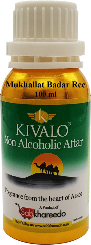 Kivalo Ⓡ Mukhallat Badar Rec Fragrance Gold Series 100 ml Pure Attar Floral Attar(Woody)