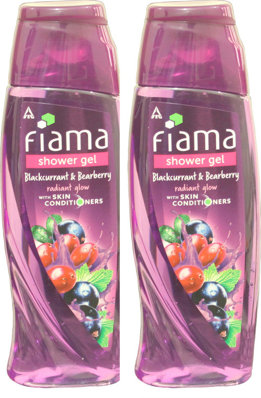FIAMA Blackcurrent & Blackberry Radiant Glow With Skin Conditiners (2 x250ml)(500 ml, Pack of 2)
