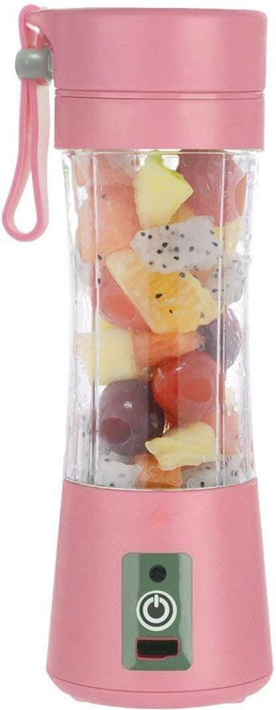 Dewberries Multifunction 380ML Mini USB Electric Fruit Juicer Cup Rechargeable Smoothie Maker (Green, Blue, Pink, Purple, 1 Jar) 150 W Juicer Mixer Grinder(Multicolor, 1 Jar)