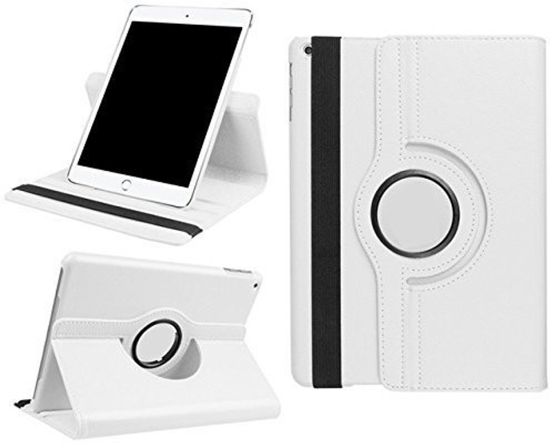 TGK Book Cover for Apple iPad 9.7 inch (2018) 6th Generation A1893, A1954 Rotating Stand Smart Flip Case(White, Cases with Holder) TGK Book Cover for Apple iPad 9.7 inch (2018) 6th Generation A1893, A1954 Rotating Stand Smart Flip Case(White, Cases with Holder)
