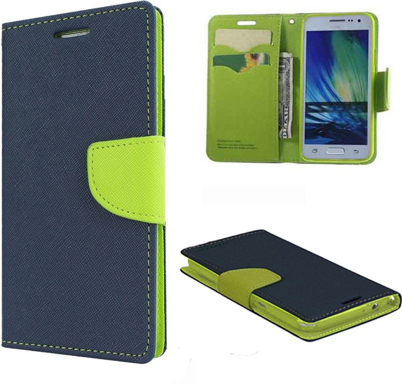woozy Wallet Case Cover for MI Y2(Blue, Green, Shock Proof)