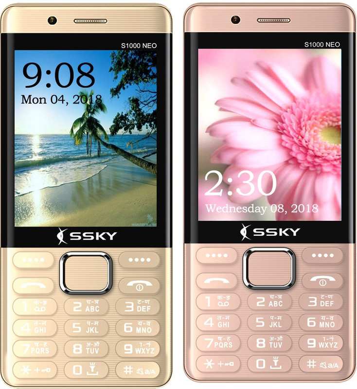 Ssky S1000 Neo Combo of Two Mobiles(Gold,Rose Gold) Ssky S1000 Neo Combo of Two Mobiles(Gold,Rose Gold)