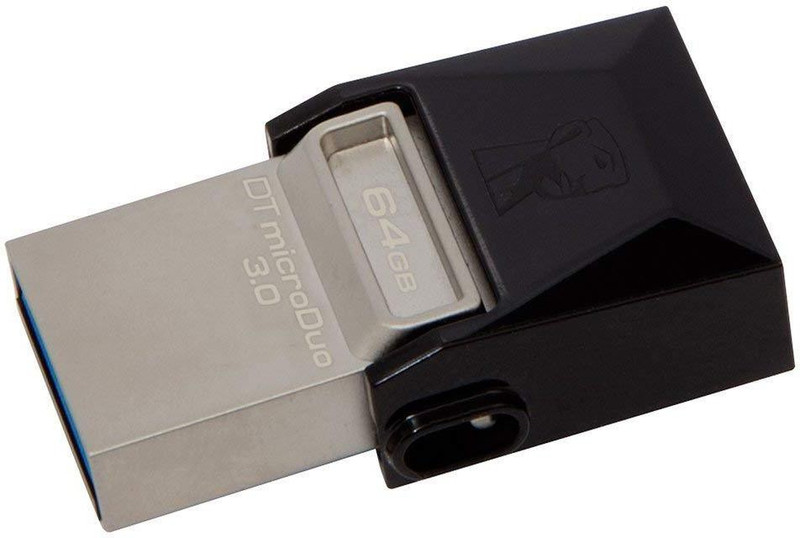 Kingston OTG DataTraveler MicroDuo USB 3.0 64 GB Pen Drive(Silver)