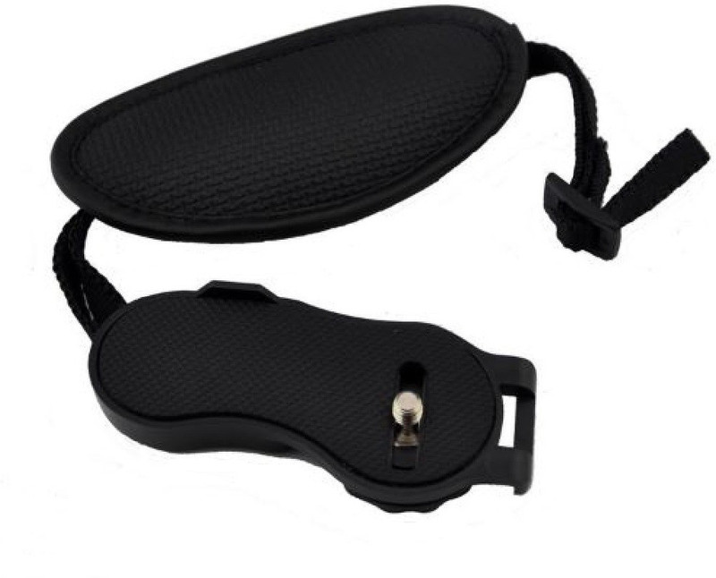 SYGA SLR Camera Hand Grip Wrist Strap Oval Shape Black Strap Strap(Black)