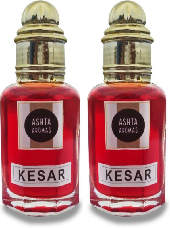 ASHTAAROMAS Pure Kesar Attar Pack 2 (12 ML Each) Herbal Attar(Floral)