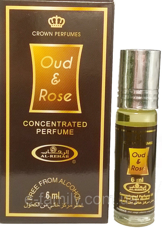 Al-Rehab Oud and Rose Floral Attar(Oud (agarwood))