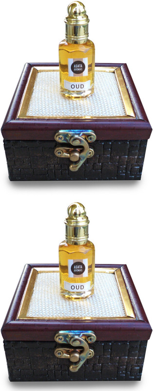ASHTAAROMAS Pure Oud Attar Pack of 2 (12 ML Each) Herbal Attar(Oud (agarwood))