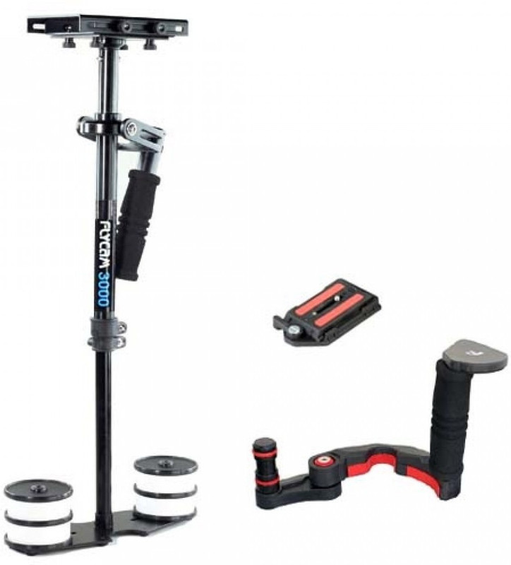 FLYCAM 3000 Steadycam Stabilizer with New Yoko-2 Soft Hand Grip Support for DSLR DV Canon Sony Nikon Panasonic Camera Video Film Shooting (FLCM-3000-YOKO) Camera Rig