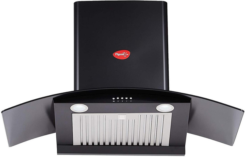 Pigeon 12416 Auto Clean Wall Mounted Chimney(Shinning Black 1100 CMH)