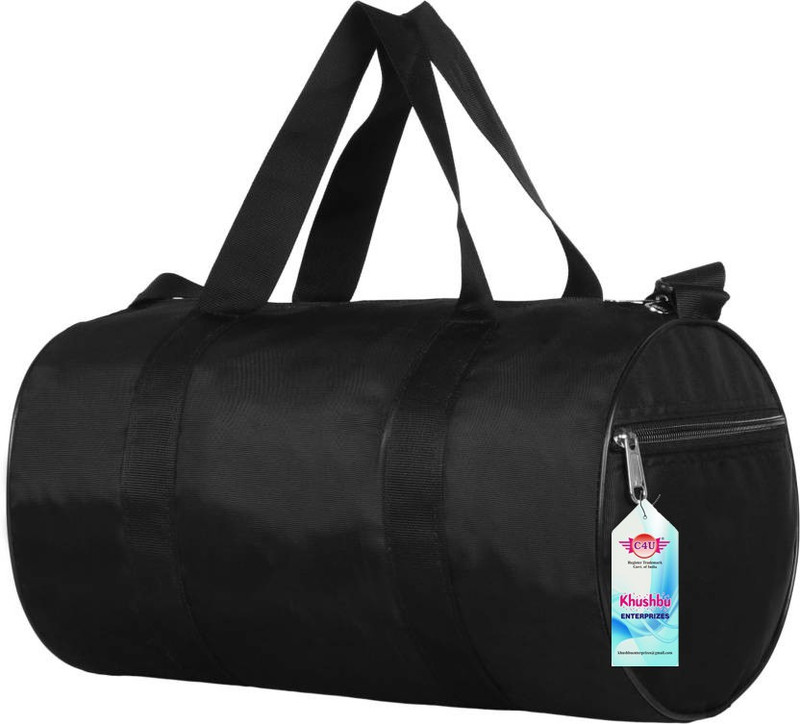c4u (Expandable) BLACKDUFFELBAG Gym Bag(Black)