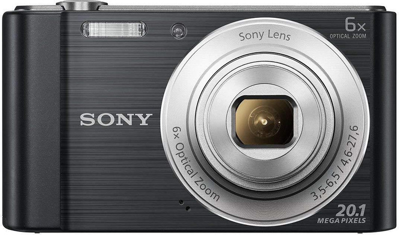 Sony Cybershoot DSC-W810/B 20.1MP Digital Camera Memory card 16GB (Black) + Bag(20.1 MP, 6 Optical Zoom, 48 X Digital Zoom, Black)