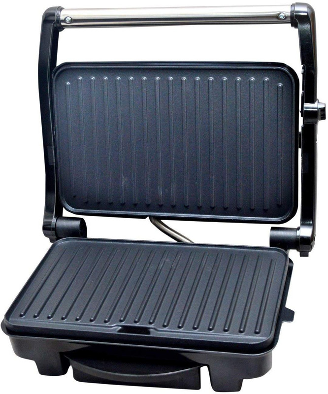WISTEC 1500-Watt 2-Slice Panini Grill Sandwich Maker Grill(Black)