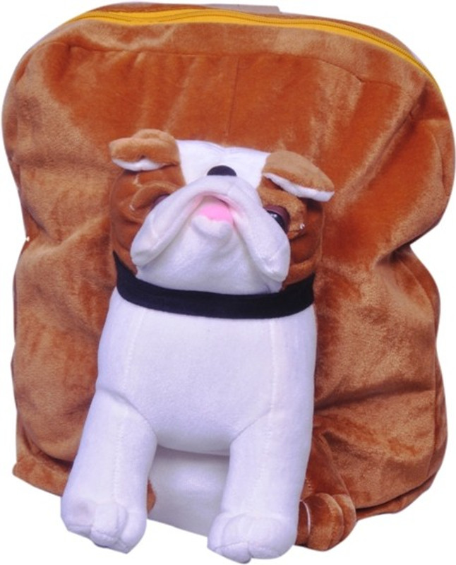 shah brothers enterprises Premium BULL DOG Bag Character Kids School Bag(BROWN)  - 36 cm(Brown)