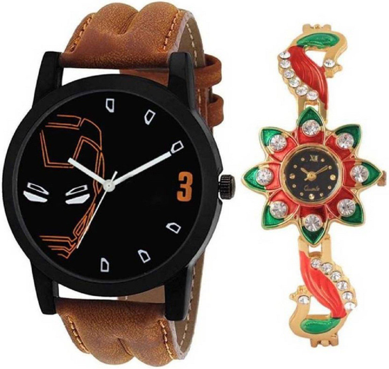 goodfortune HKF252 New Couple Combo Trend of 2 Variant Dials/Straps Watches Boys&Girls/Teenagers Analog Watch  - For Men & Women