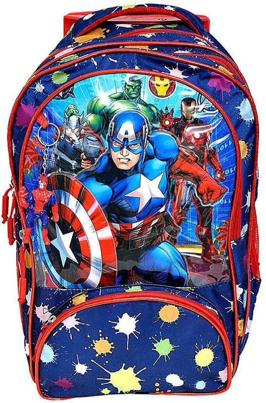 okji enterprises OKJI 20 Inches Trolley School Bag For kids- School Bag Pack Age Group (4-12 Year Purple ) Waterproof Trolley School Bag Trolley(Blue, 20 inch)