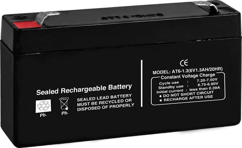vgs marketings 6V 1.3Ah maintenance Free Rechargable Battery Emergency Light Toys UPS 6V 1.3 Ah Sealed Lead Acid Battery for Home Electronics AGM Solar Battery(6)