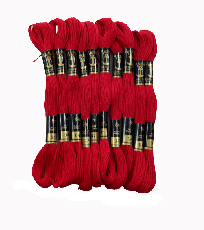 madura coats red Thread(8 Pack of10)