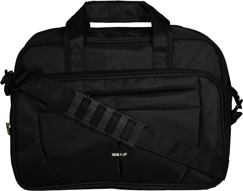 Ideal Classic File Black Bag 15 Inch with Shoulder Strap Handle Laptop/Office/Travelling Casual Waterproof Sling Bag Waterproof Weekender(Black, 20 L)
