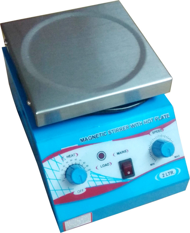 vlab vl magnetic stirrer with hot plate 2 ltr. VL MAGNETIC STIRRER WITH HOT PLATE 2 LTR. Heating Lab Hot Plate with Stirrer