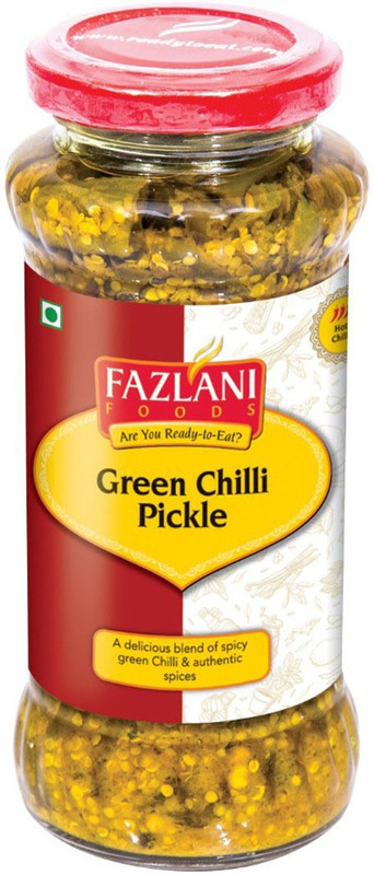 Fazlani Foods Ready To Eat Green Chilli Pickle(300 g)