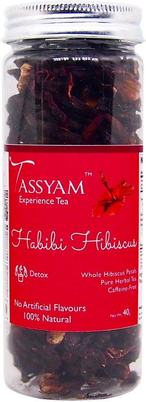 Tassyam Habibi Hibiscus Petals Herbal Tea 40g Hibiscus Herbal Infusion Plastic Bottle(40 g)