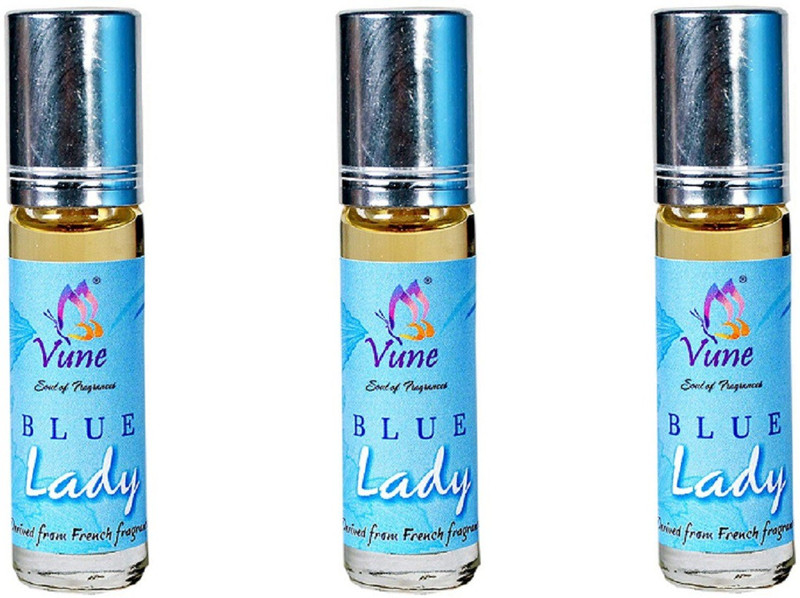 Vune Blue lady 6 ml (pack of 3) Floral Attar(Woody) Vune Blue lady 6 ml (pack of 3) Floral Attar(Woody)