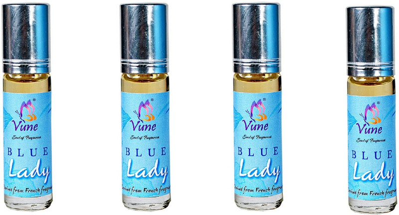 Vune Blue lady 6 ml (pack of 4) Floral Attar(Woody) Vune Blue lady 6 ml (pack of 4) Floral Attar(Woody)