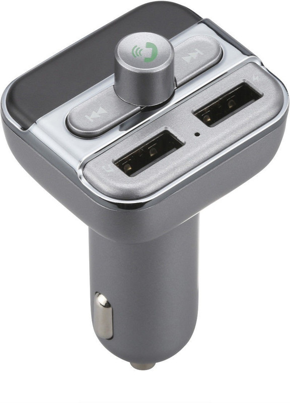 triangle ant v2.1 Car Bluetooth Device with USB Cable, Transmitter, MP3 Player, Car Charger, FM Transmitter(Black & Silver)