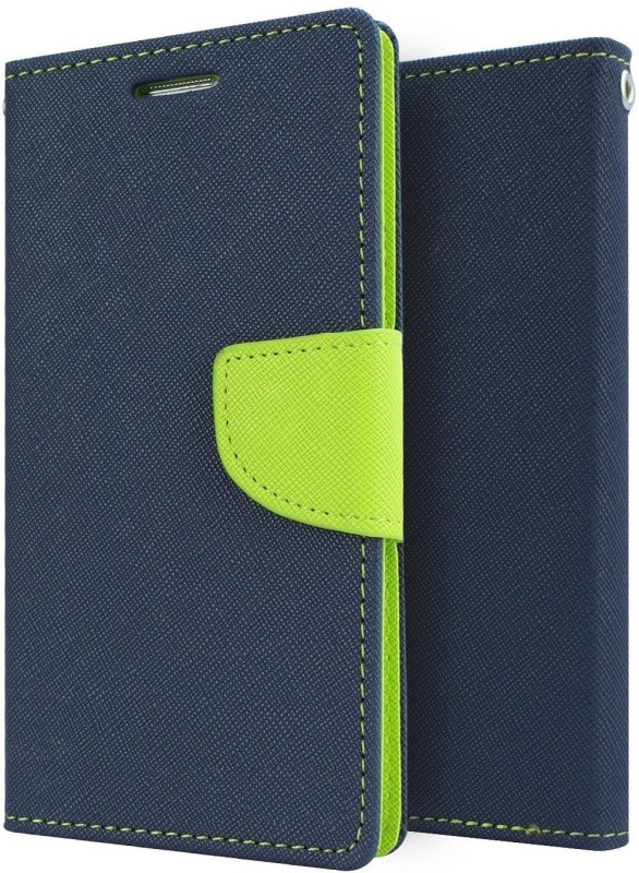 Shopsji Flip Cover for Original Blue Mercury Flip Cover, Wallet Case for Samsung Galaxy Alpha SM-G850(Blue, Waterproof)