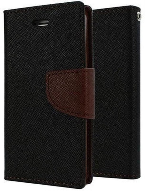 Shopsji Flip Cover for Original Brown Mercury Flip Cover, Wallet Case for Samsung Galaxy Alpha SM-G850(Brown, Waterproof)