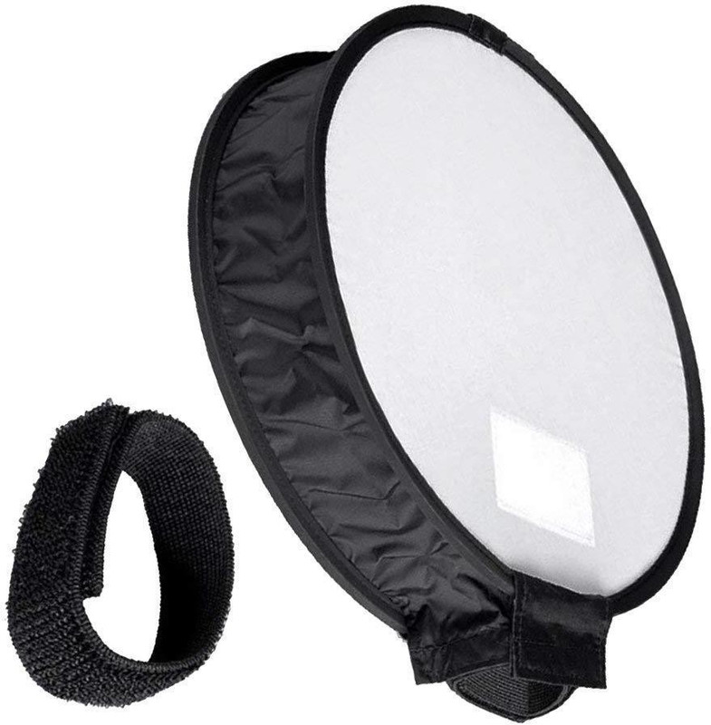 Ginni 30cm/12inch Portable Round Studio Softbox Photography Flash Diffuser Softbox camera Diffuser(White)