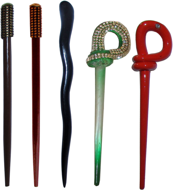 accommodate Combo of Multi Color Juda Sticks Bun Stick(Multicolor)