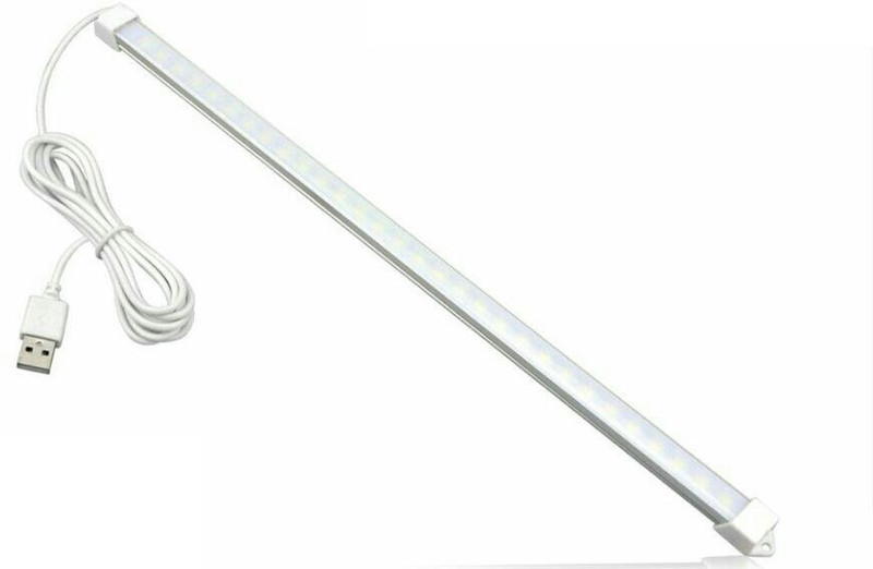 Saish Solutions Saish Solutions Portable 5 Volts 5 Watts Usb Led Tube Light, 1 Feet Cool White Home Light Along With 5 Feet Long Cable, Rigid Bar Desk Lamp Or Emergency Tube Light With High Brightness SS3 Led Light(Cool Day White Light)