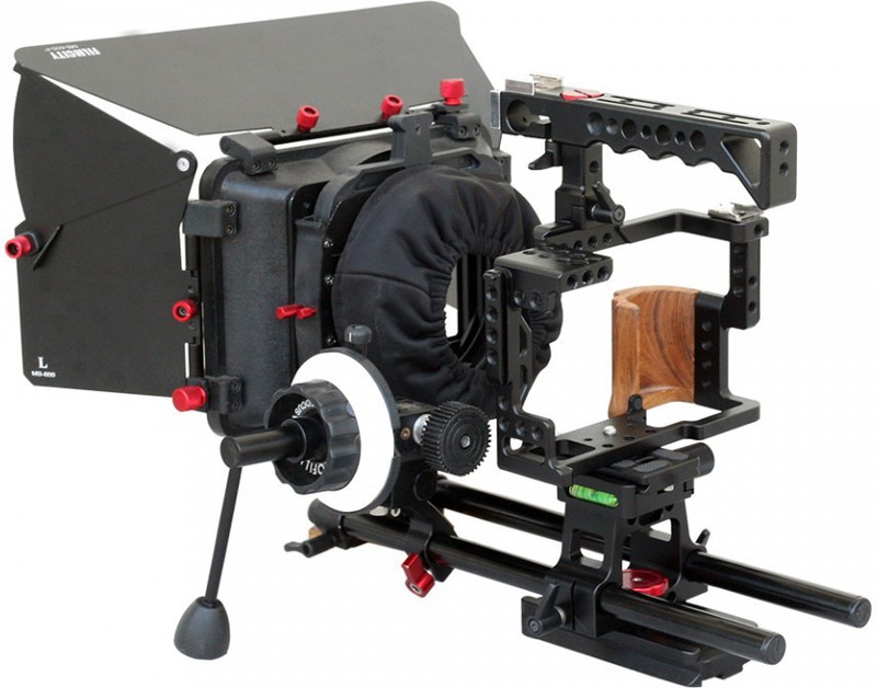 FILMCITY Camera Cage Kit for Sony a7R II, a7S II & a7 II MB-600 Matte Box | DP 500 Follow Focus FC-A7RS-KIT Camera Rig