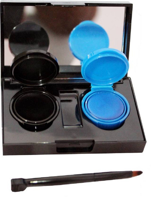 colours queen Glamorous Long Gel Kajal & Eye liner 4 g (black, blue) 4 g(black, blue)