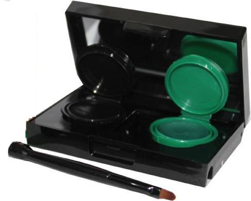 colours queen Glamorous Long lastig Gel Kajal & Eye liner 4 g (Black, Green) 4 g(black, green)