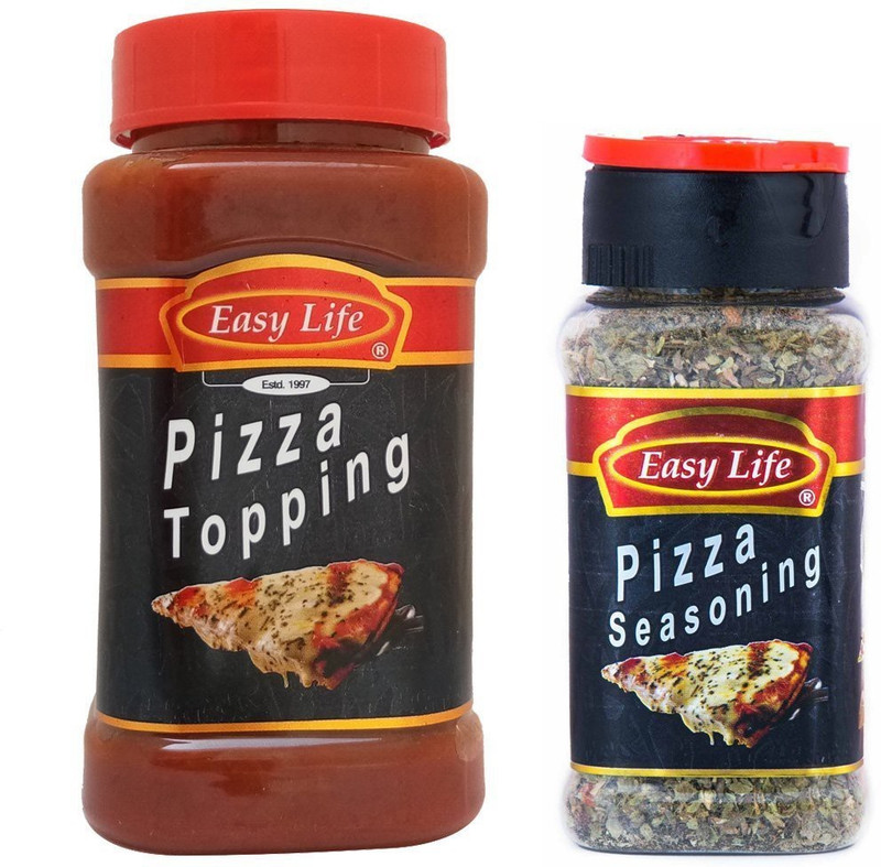 Easy Life Pizza Topping 350Gm + Pizza Seasoning 25Gm Combo(375)