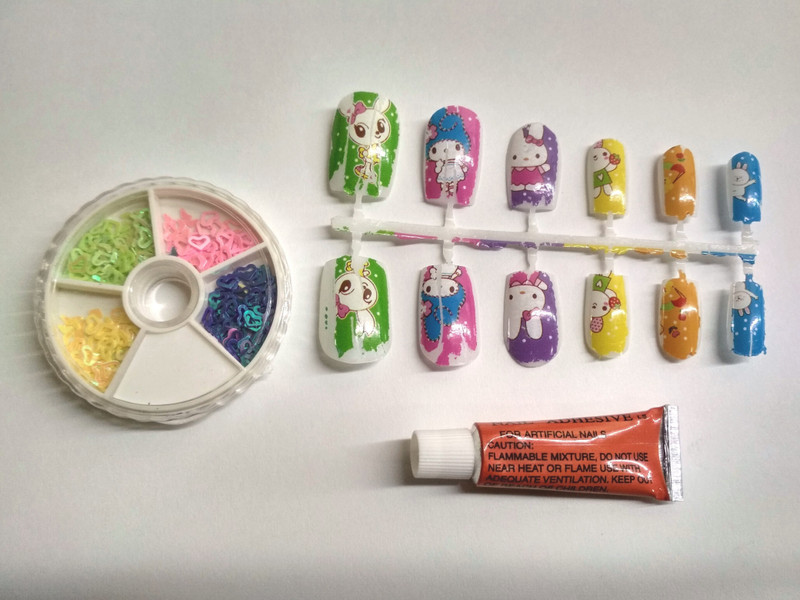 nerr nail art (multicolor )Mix Design nails(multicolor)