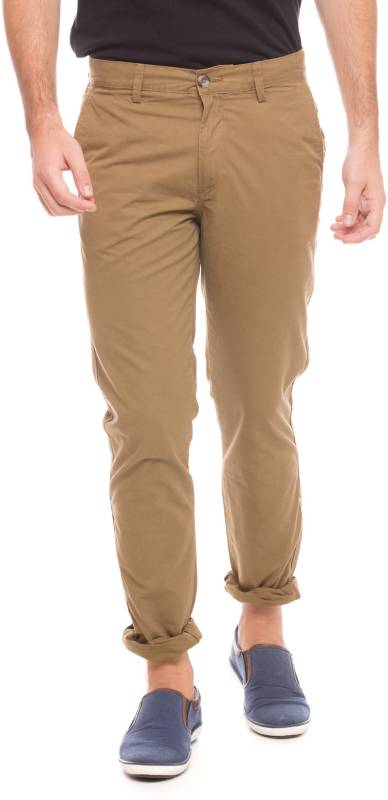 U.S. Polo Assn Tapered Men Brown Trousers
