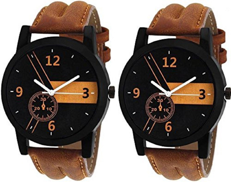 stylent New Festival Season Special Collection (combo-2)ST01 Casual Analogue Black Dial Stylish,Offer Analog Watch  - For Men