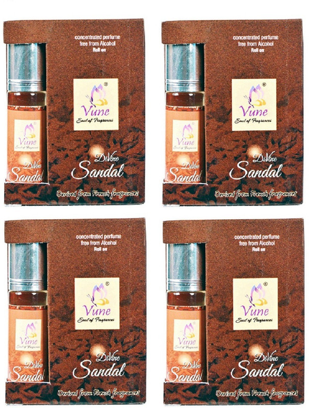 Vune rollon sandal 6 ml (pack of 4) Floral Attar(Sandalwood) Vune rollon sandal 6 ml (pack of 4) Floral Attar(Sandalwood)