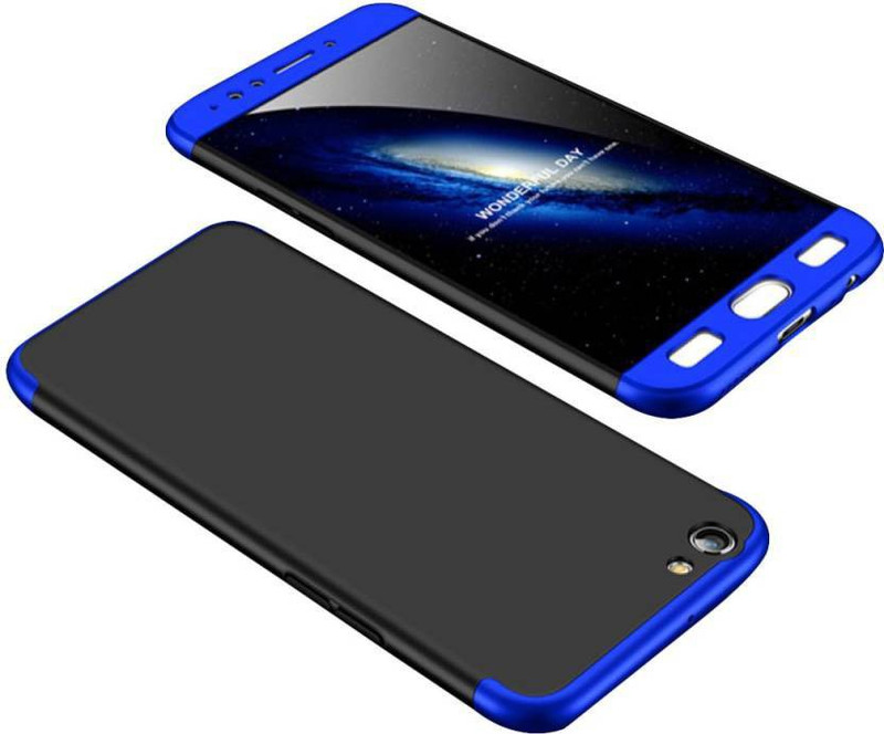 creativo Back Cover for OPPO F5 GKK Dubble Dip 3 in 1 Case Cover For Oppo F5(Blue Black Blue)