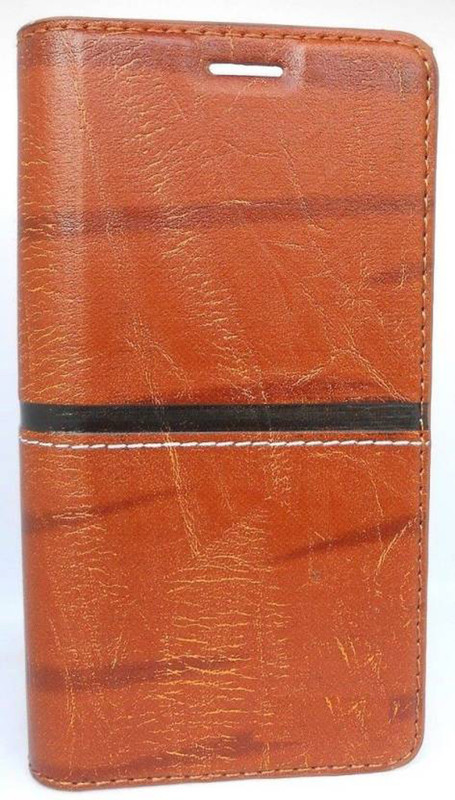 oramsa Flip Cover for Oppo Neo 7 Cover case Rich Boss Stylish Flip Flap Cover(Light Brown, Dual Protection)