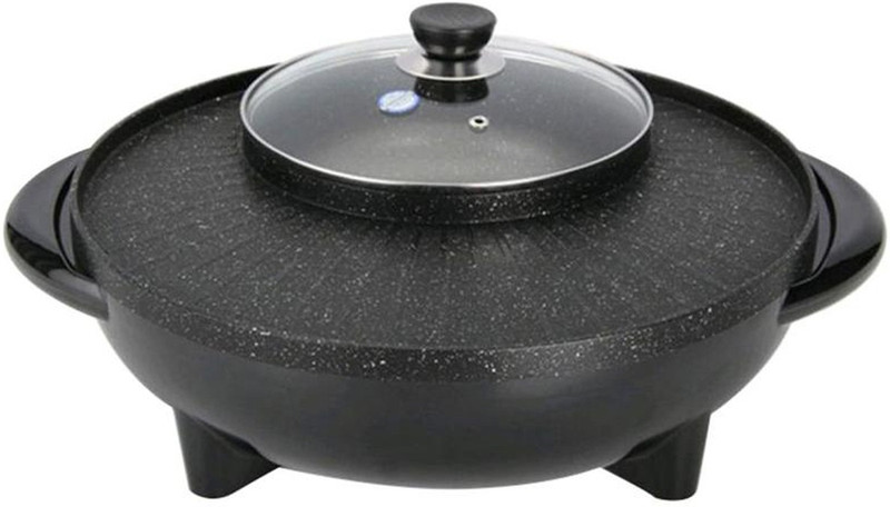moradiya fresh Electric Hot Pan Instant Boiled with BBQ Grill, Boil, Fry, Roast, Cook Round Electric Pan Round Electric Pan moradiya fresh Electric Hot Pan Instant Boiled with BBQ Grill, Boil, Fry, Roast, Cook Round Electric Pan Round Electric Pan